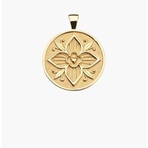 Jane Win Blooming Joy Dogwood Coin Pendant